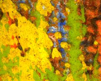 Detail of matte oil paint